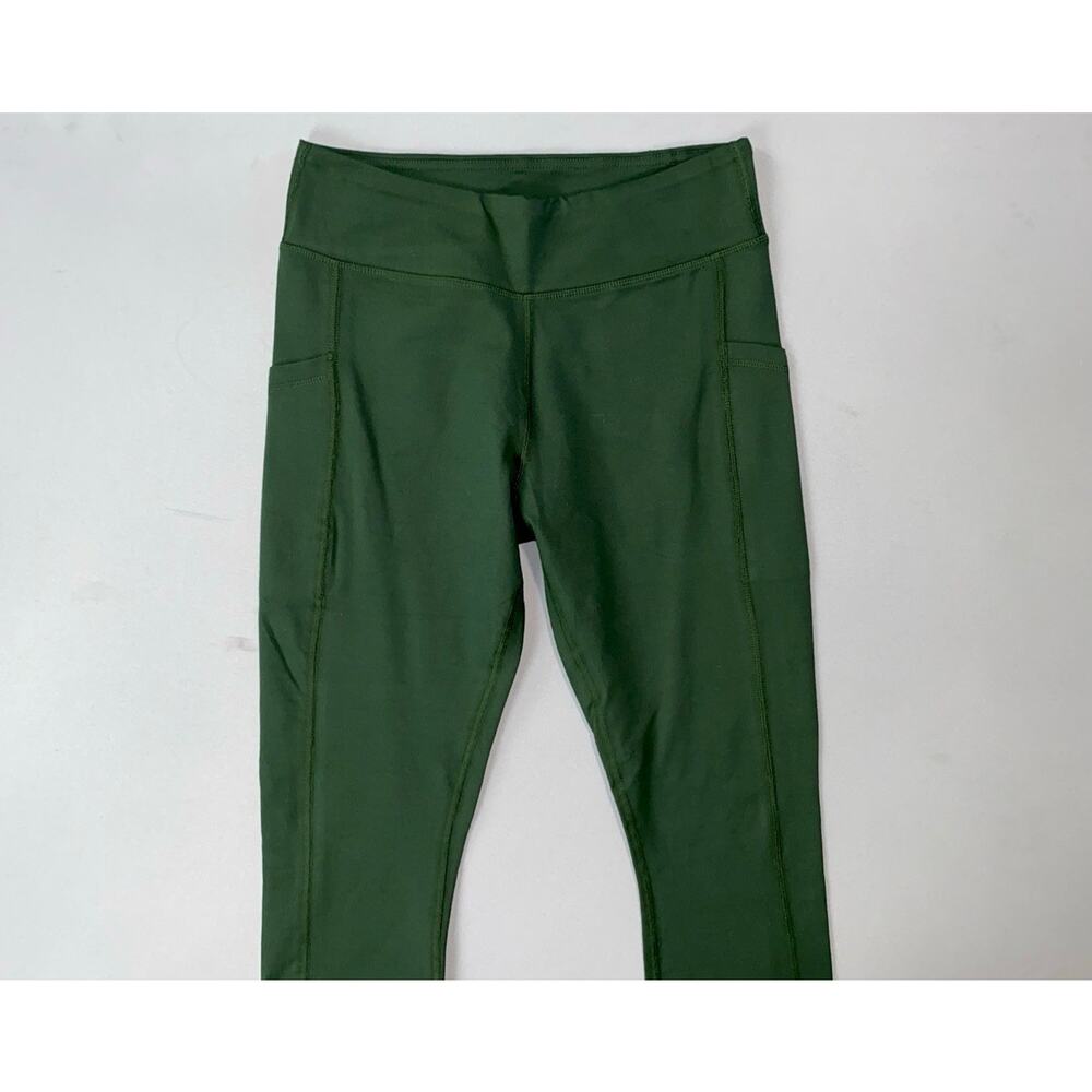Pact Women's On the Go Pocket Legging Fitted Athletic Pants. Green, XXXL, NEW! - Picture 2 of 8